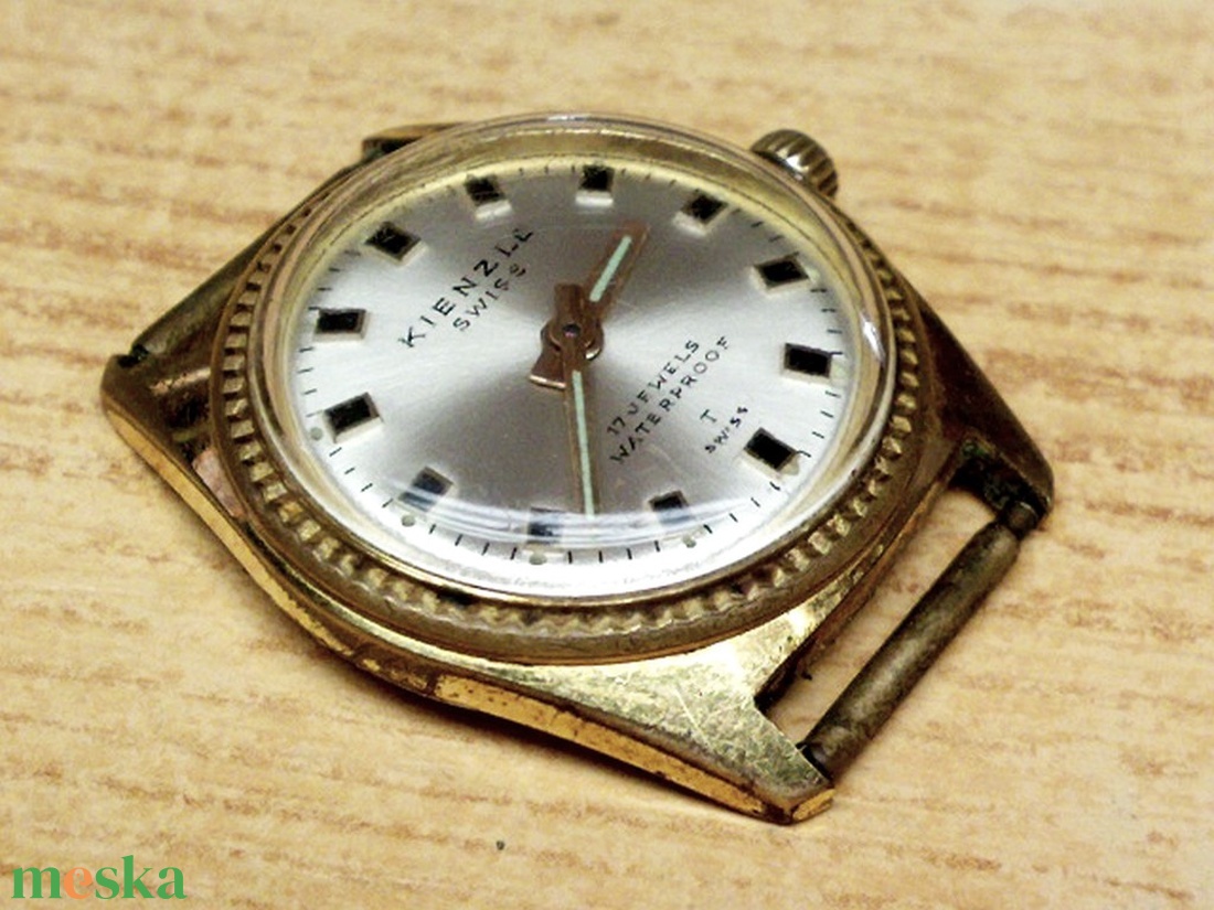 Antik KIENZLE 17 köves svájci női karóra, működőképes állapotban, gyűjteménybe való darab - ékszer - karóra és ékszeróra - karóra - Meska.hu