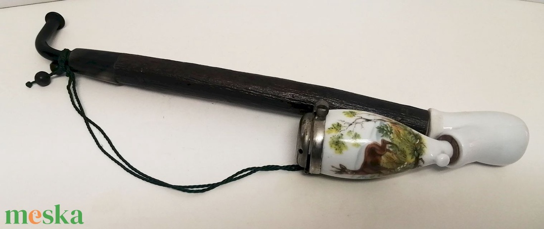 Vadas jelenetes Porcelánpipa - otthon & életmód - dekoráció - asztal és polc dekoráció - hamutál, öngyújtó, pipa - Meska.hu