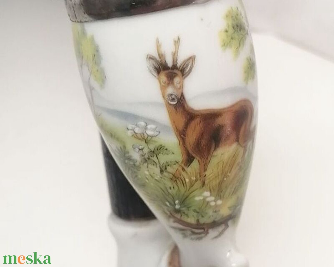 Vadas jelenetes Porcelánpipa - otthon & életmód - dekoráció - asztal és polc dekoráció - hamutál, öngyújtó, pipa - Meska.hu