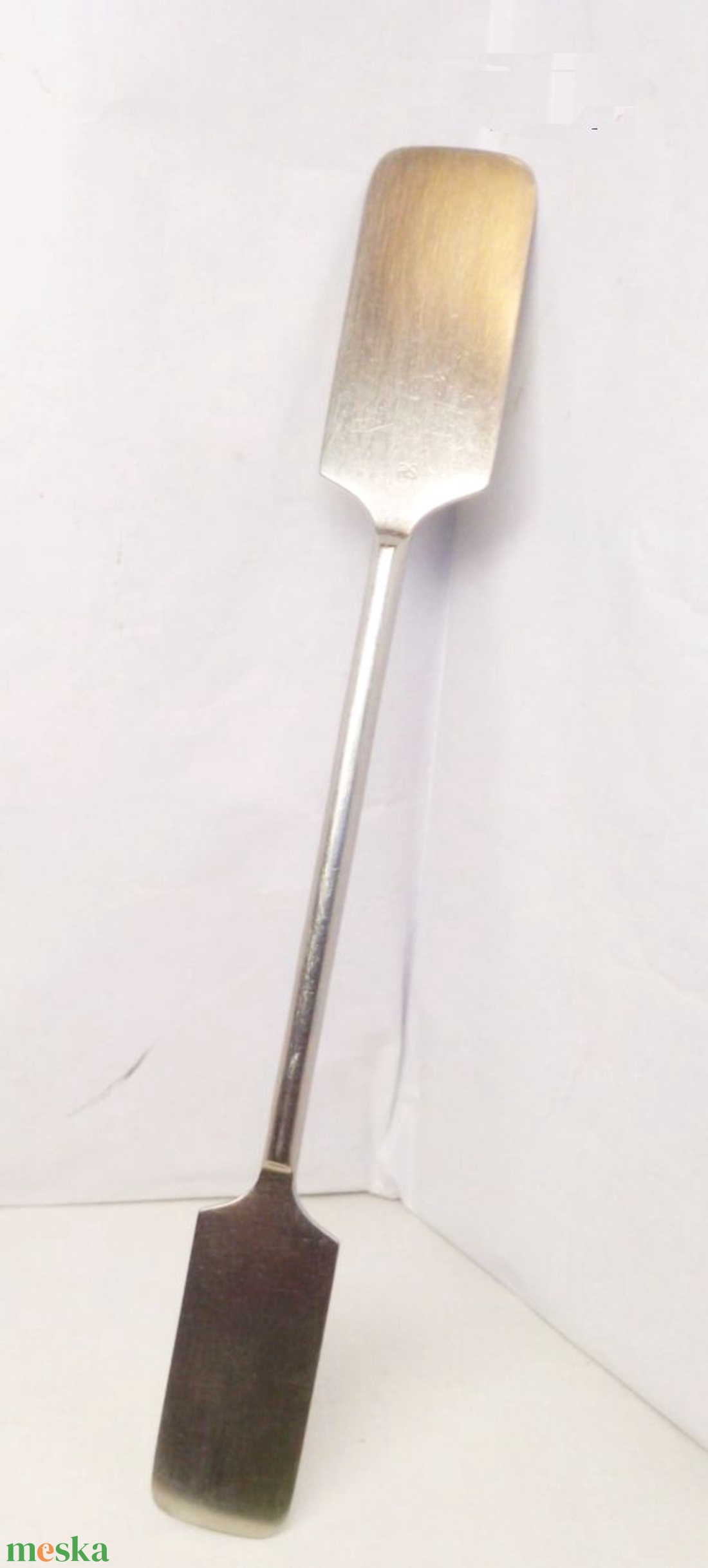 Antik inox orvosi, vagy művész eszköz spatula, mesterjeggyel - kellékek & szerszámok - dekorációs kellékek - egyéb kellékek - Meska.hu