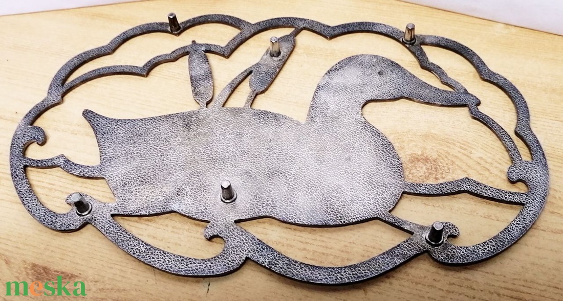 Vitange ezüstözött dekoratív edény alátét. Retro konyhába - otthon & életmód - konyhafelszerelés, tálalás - sütés, főzés - edényalátét - Meska.hu