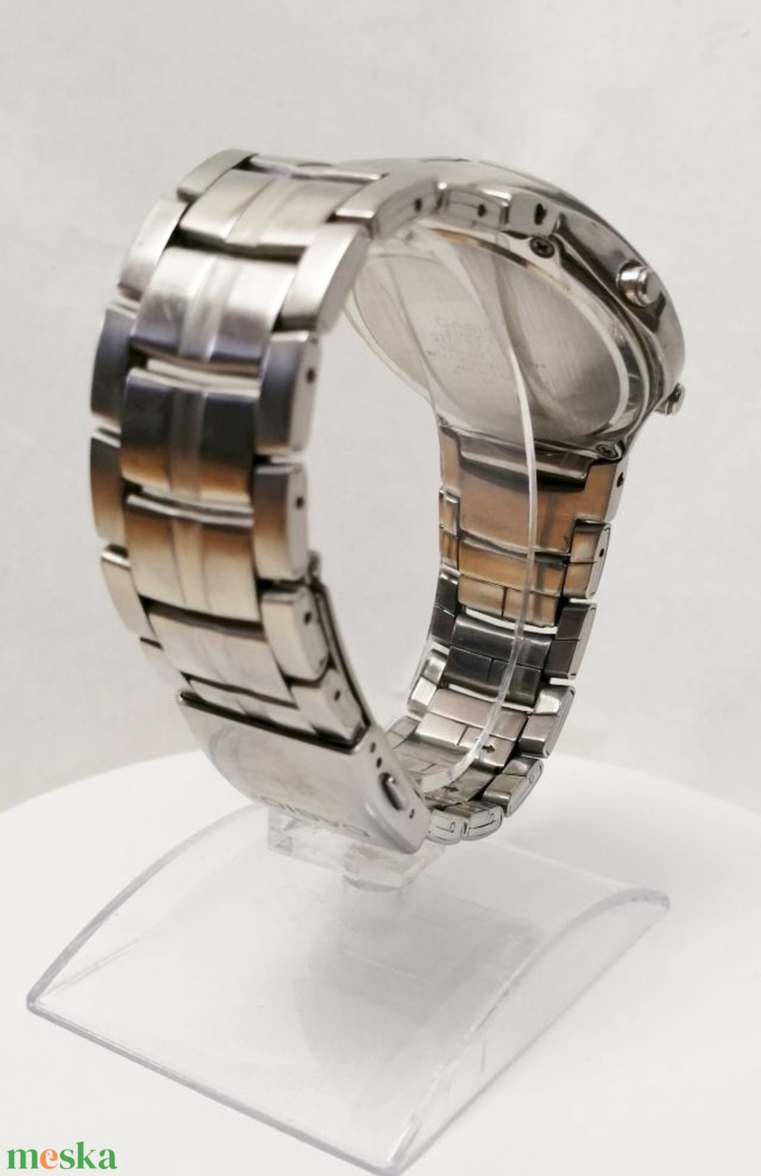 Casio Edifice edf-100, Digitális nagy kijelzős Retro Quartz karóra kiváló állapotban - ékszer - karóra és ékszeróra - karóra - Meska.hu