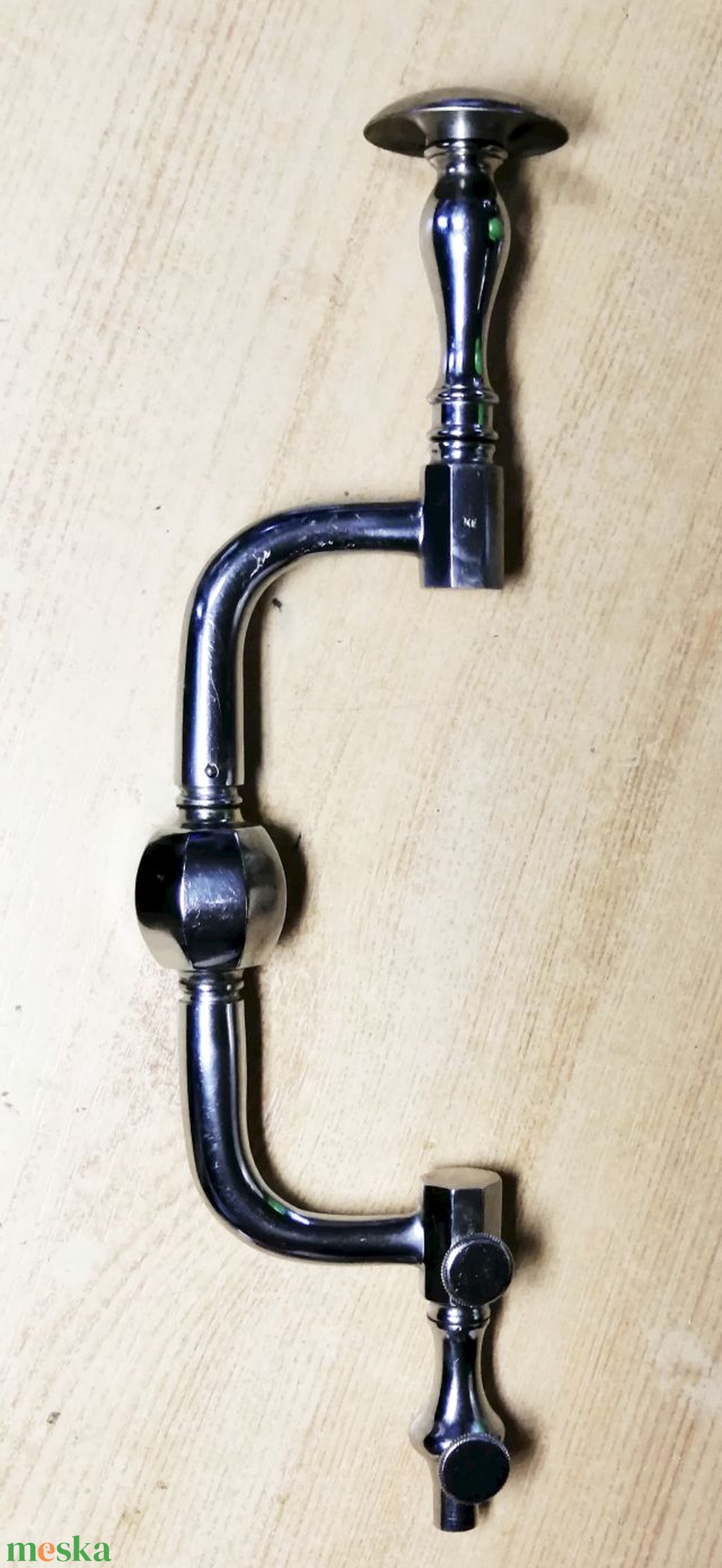 Antik rozsdamentes orvosi eszköz, sebészeti kézifúró, tartozékokkal együtt - kellékek & szerszámok - szerszámok, eszközök - egyéb szerszám, eszköz - Meska.hu