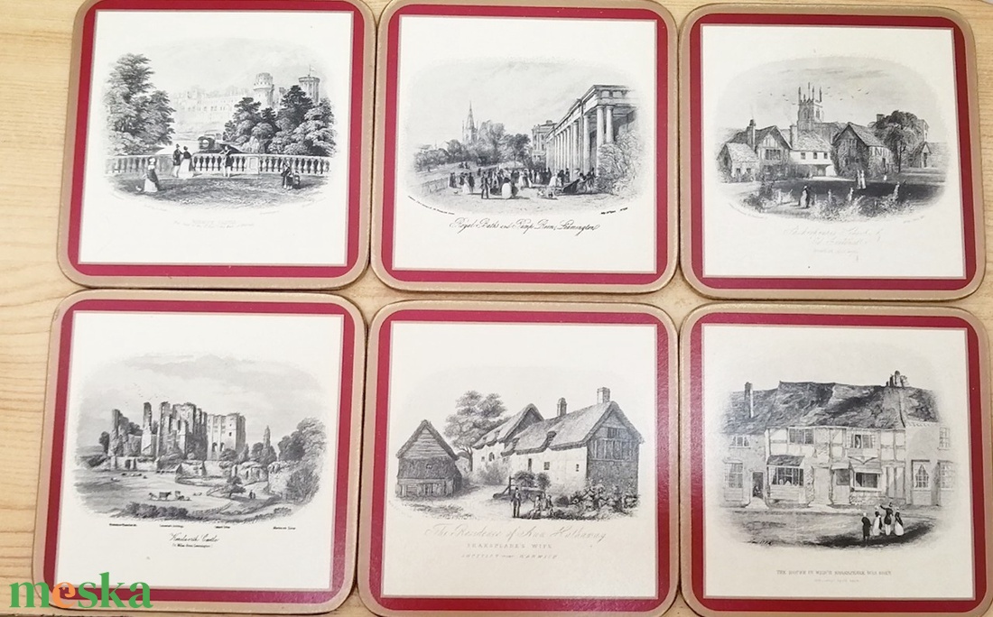 Vitange söröspohár alátét készlet eredeti dobozában Angliából - ünnepi díszek, dekorációk - húsvéti díszek és dekorációk - húsvéti tálalás - Meska.hu