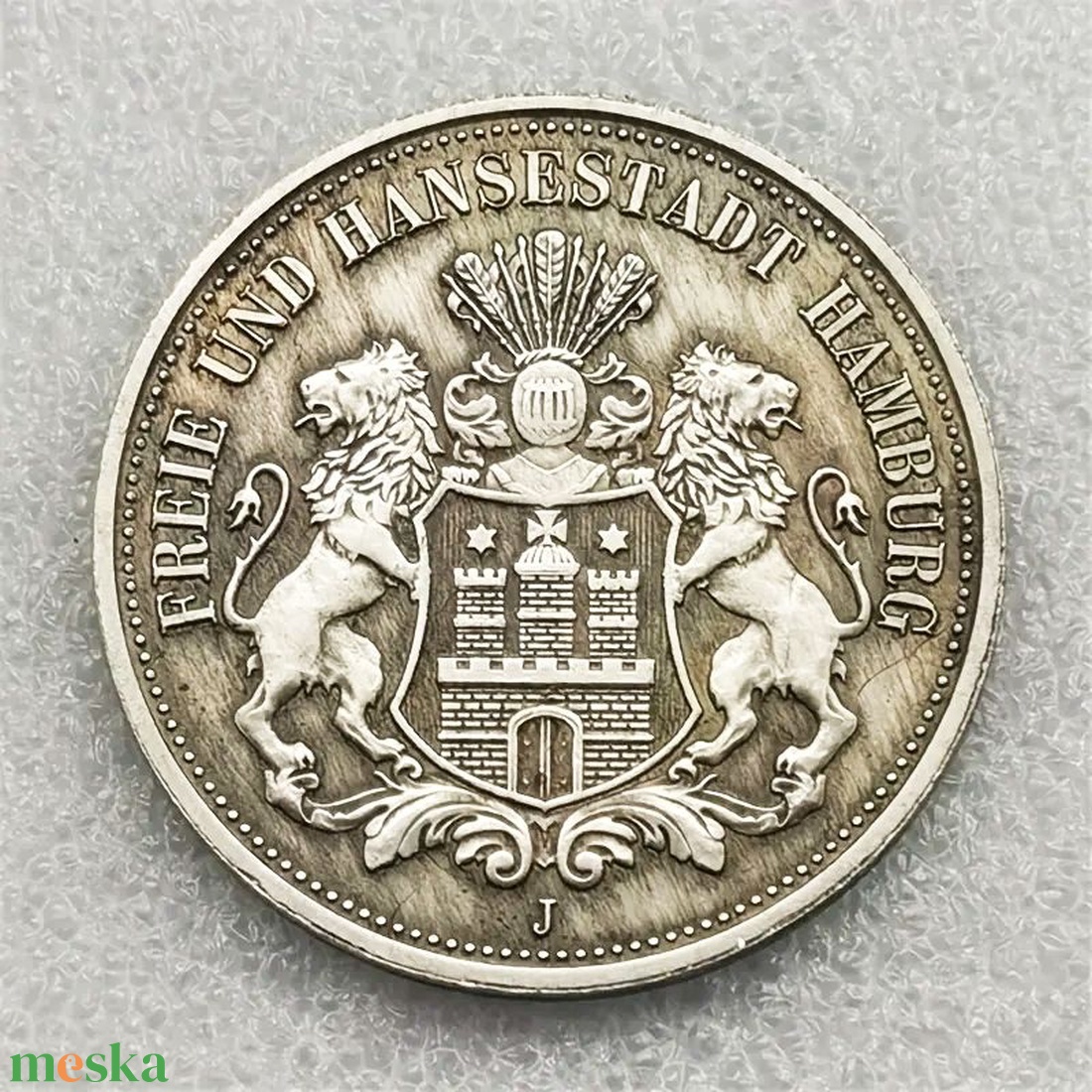 Retro pénzérme kópiák gyűjteménye Fünf Mark 1896 - művészet - más gyűjtemények - Meska.hu