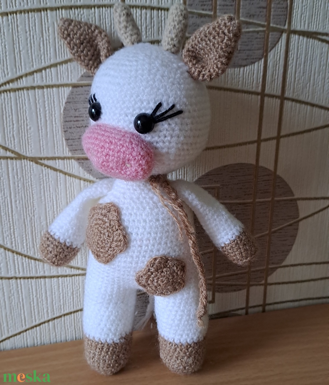 Foltos kis tehén - játék & sport - plüssállat & játékfigura - más figura - Meska.hu