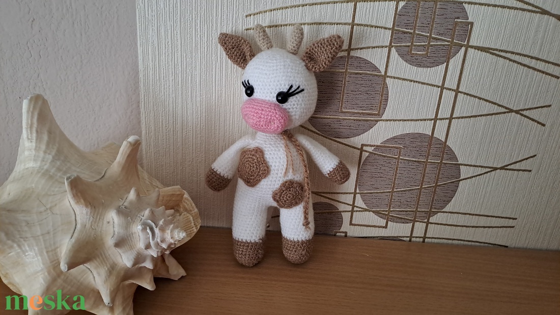 Foltos kis tehén - játék & sport - plüssállat & játékfigura - más figura - Meska.hu