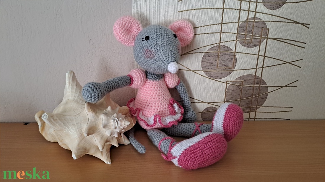 Balerina egérke - játék & sport - plüssállat & játékfigura - egér - Meska.hu