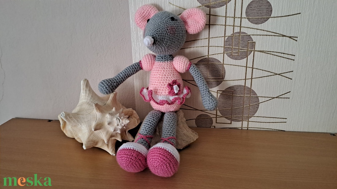 Balerina egérke - játék & sport - plüssállat & játékfigura - egér - Meska.hu