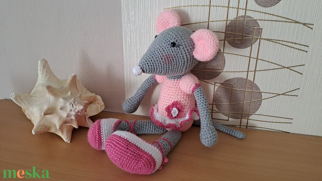 Balerina egérke - játék & sport - plüssállat & játékfigura - egér - Meska.hu