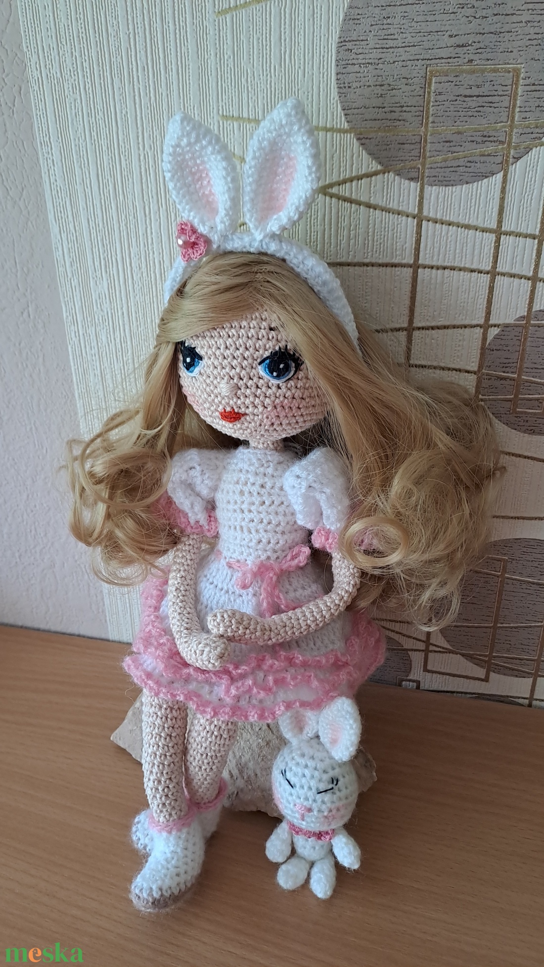 Nyuszi baba - játék & sport - baba & babaház - öltöztethető baba - Meska.hu