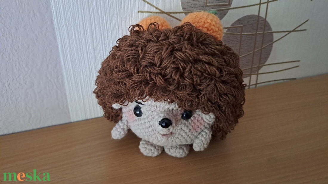 Narancs szedő sünike - baba - mama - babalátogató ajándékcsomag - Meska.hu