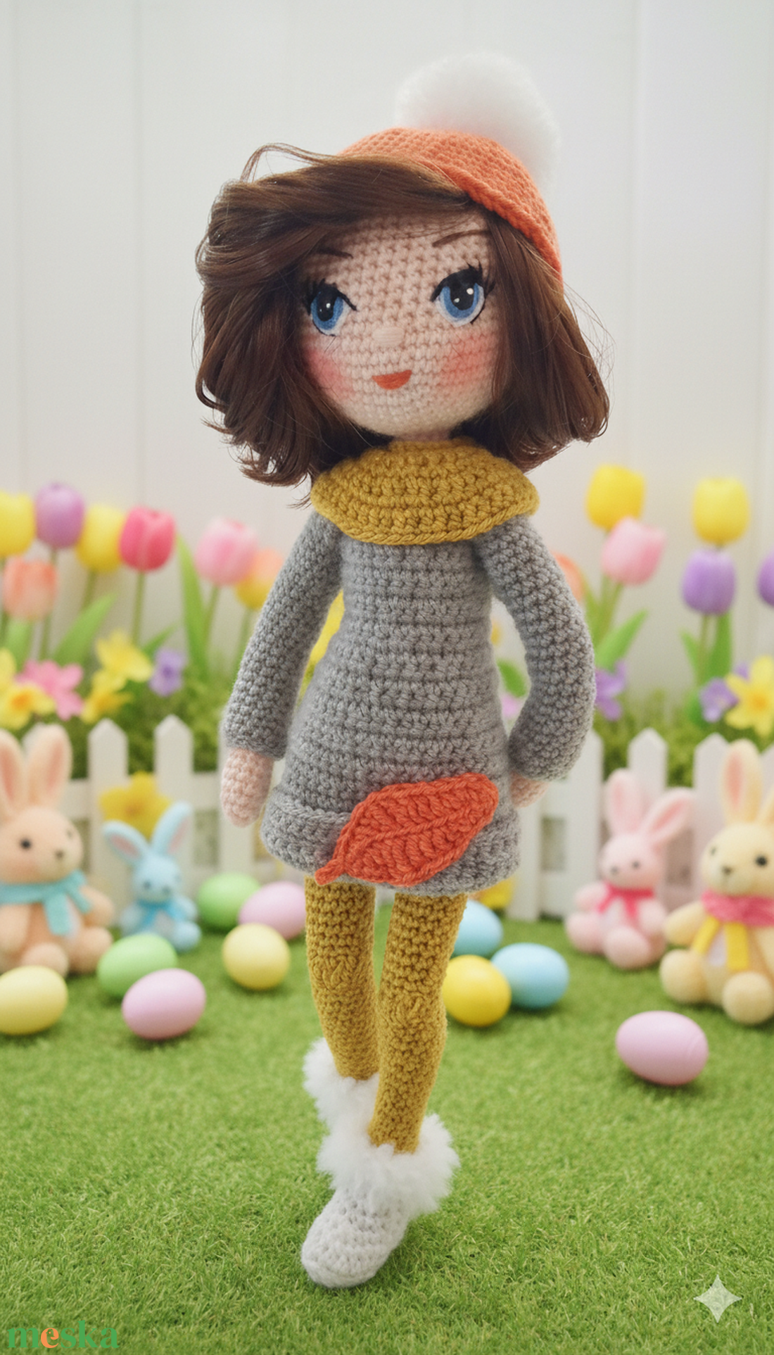 Sapkás baba - játék & sport - baba & babaház - öltöztethető baba - Meska.hu