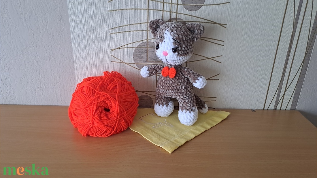 Plüss cica - játék & sport - baba & babaház - játékbaba, babakellék - Meska.hu