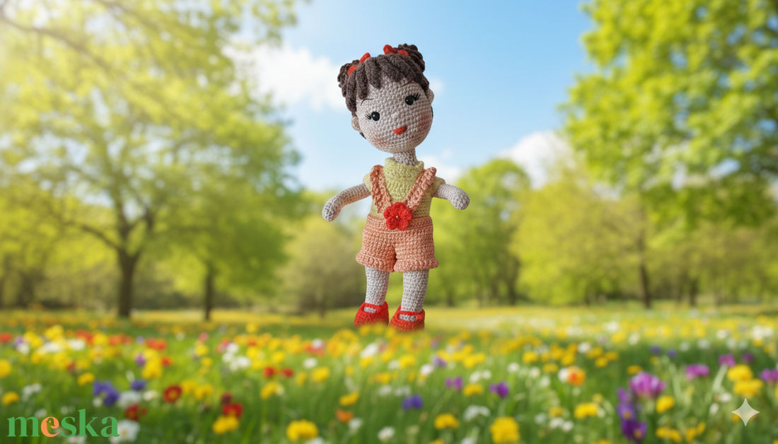 Tavaszt váró baba - játék & sport - baba & babaház - öltöztethető baba - Meska.hu