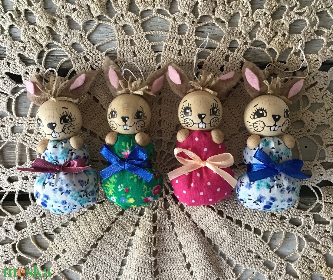 Huncut nyuszi bébik pólyácskában - kellékek & szerszámok - rövidáru - fonal, cérna - Meska.hu