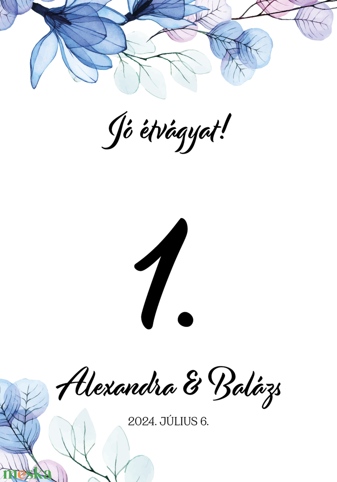 Blue Magnolia esküvői asztalszám - egylapos, egyoldalas - esküvő - meghívó & kártya - ültetési rend - Meska.hu Blue Magnolia esküvői asztalszám - egylapos, egyoldalas - esküvő - meghívó & kártya - ültetési rend - Meska.hu