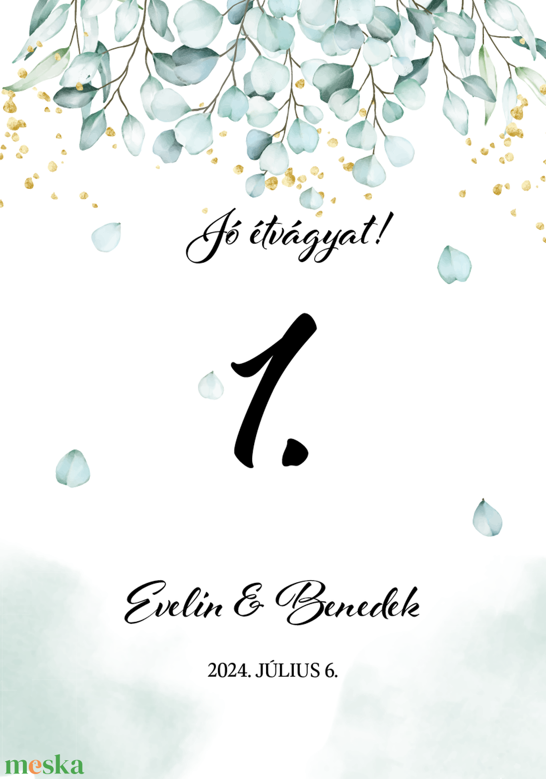Eucalyptus Bliss esküvői asztalszám - egylapos, egyoldalas - esküvő - meghívó & kártya - ültetési rend - Meska.hu Eucalyptus Bliss esküvői asztalszám - egylapos, egyoldalas - esküvő - meghívó & kártya - ültetési rend - Meska.hu
