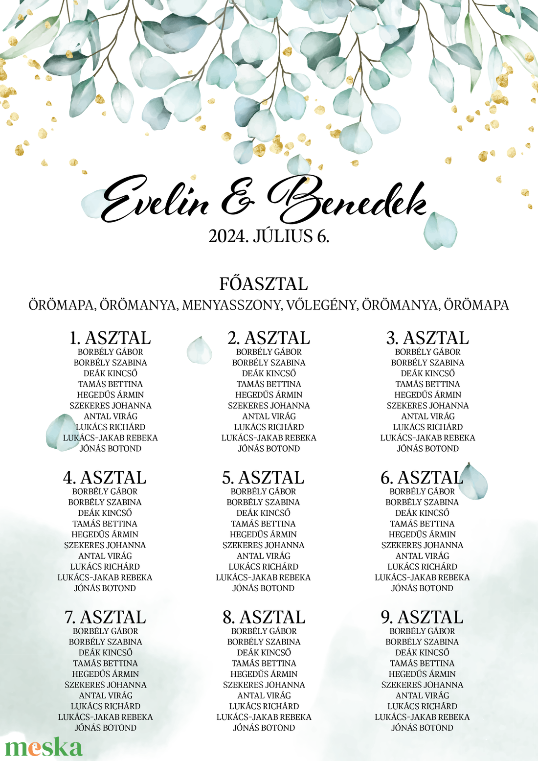 Eucalyptus Bliss esküvői ültetési rend - esküvő - meghívó & kártya - ültetési rend - Meska.hu Eucalyptus Bliss esküvői ültetési rend - esküvő - meghívó & kártya - ültetési rend - Meska.hu
