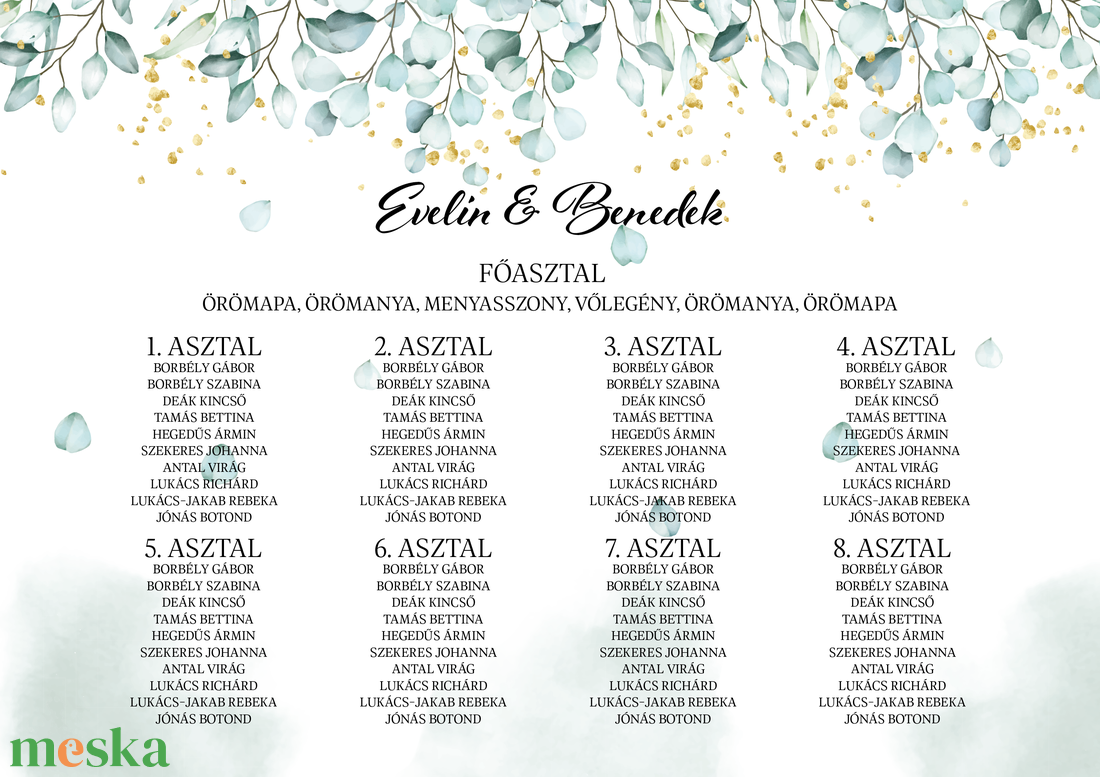Eucalyptus Bliss esküvői ültetési rend - esküvő - meghívó & kártya - ültetési rend - Meska.hu Eucalyptus Bliss esküvői ültetési rend - esküvő - meghívó & kártya - ültetési rend - Meska.hu