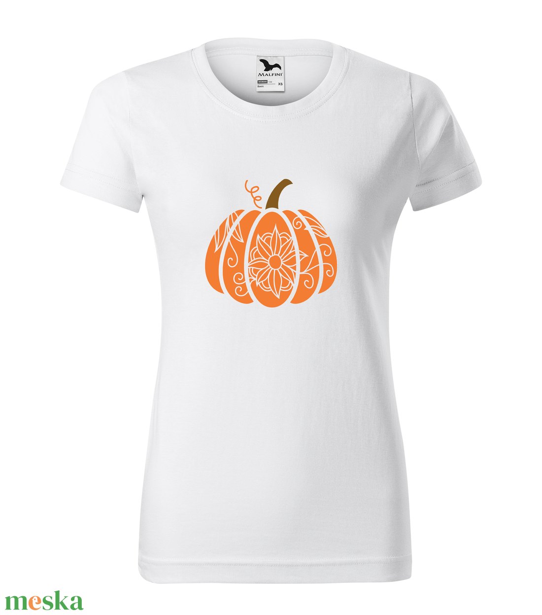 Halloween Női Póló - Tök - ruha & divat - női ruha - póló, felső - Meska.hu