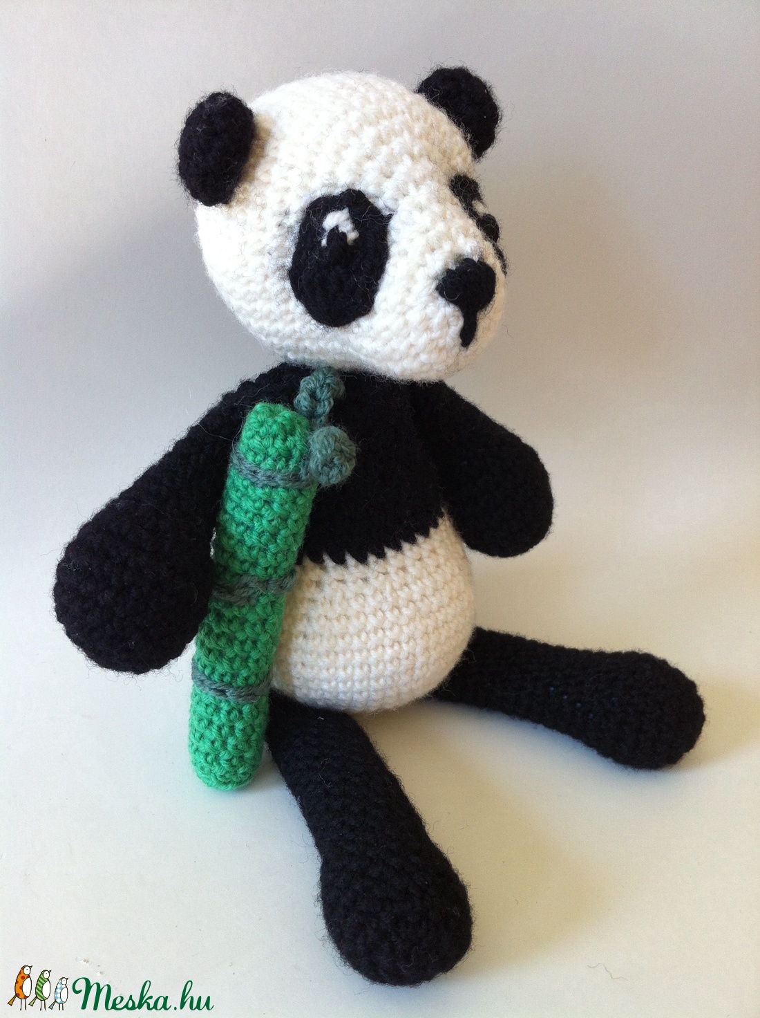 Éhes pandamackó bambusszal... =o) - játék & sport - plüssállat & játékfigura - maci - Meska.hu Éhes pandamackó bambusszal... =o) - játék & sport - plüssállat & játékfigura - maci - Meska.hu