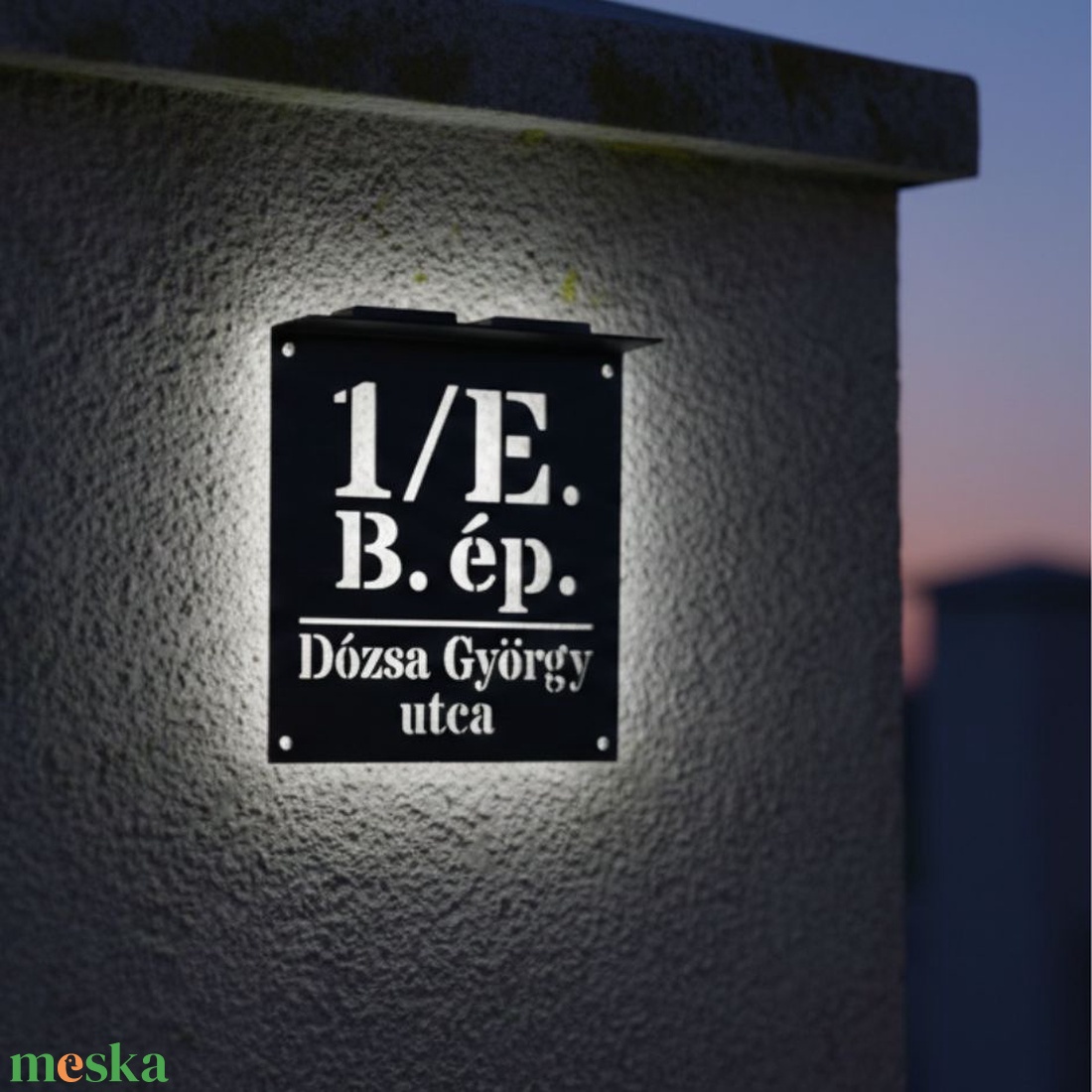 Szolár Világító Házszámtábla - otthon & életmód - ház & kert - házszám - Meska.hu