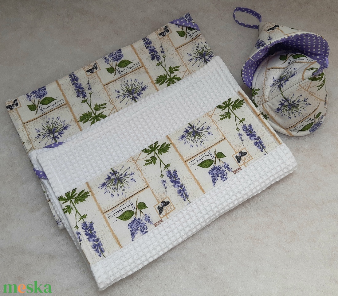 Levendula textil konyharuha fedőfogókkal - otthon & életmód - konyhafelszerelés, tálalás - konyhai textil - konyharuha & törlőkendő - Meska.hu Levendula textil konyharuha fedőfogókkal - otthon & életmód - konyhafelszerelés, tálalás - konyhai textil - konyharuha & törlőkendő - Meska.hu