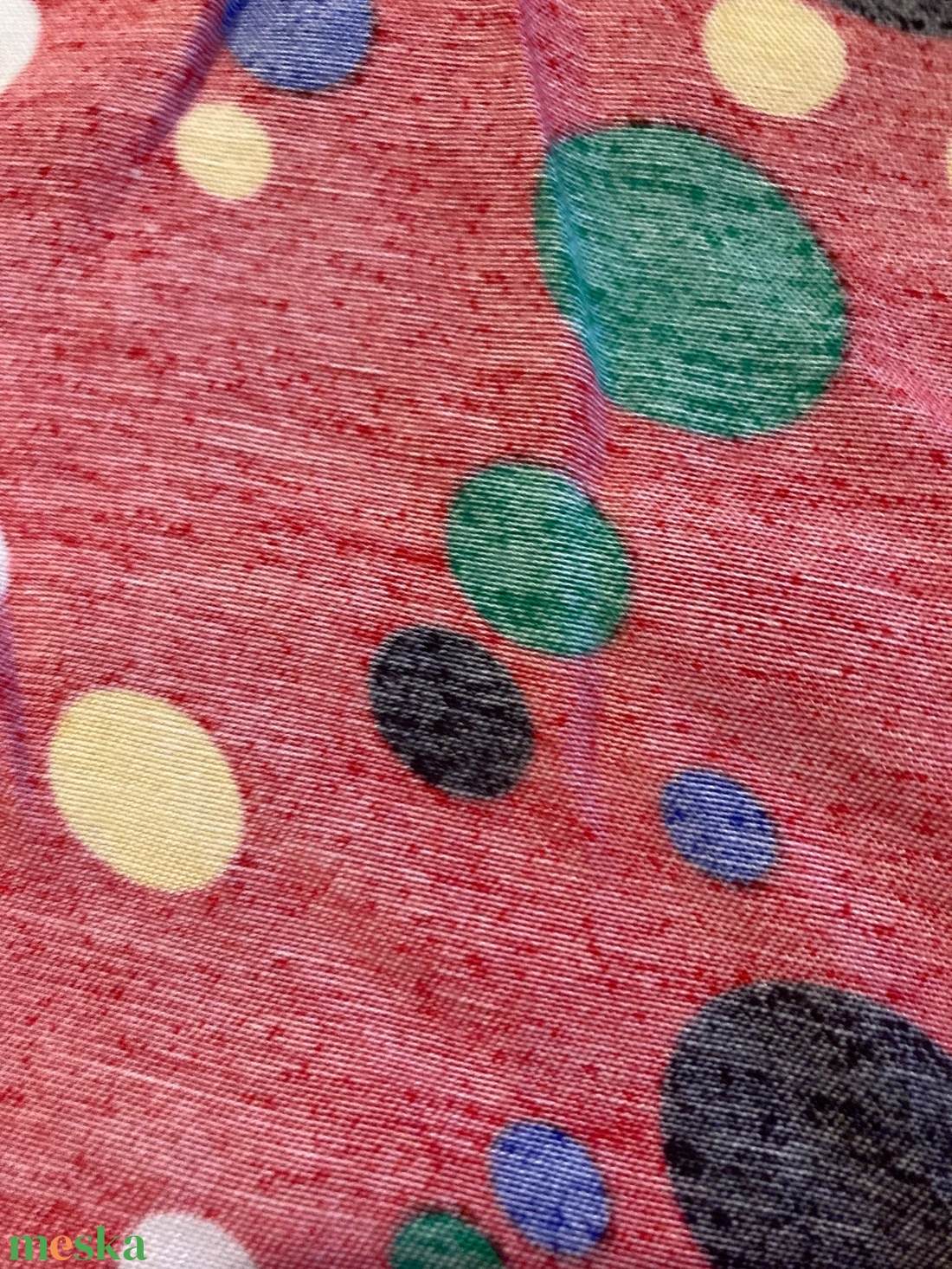 Farsangi jelmez,  dekorációs anyag Pöttyös - kellékek & szerszámok - méteráru - dekorációs alapanyag - Meska.hu