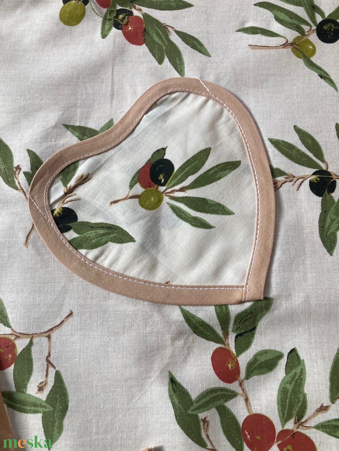 Női széles kötény - otthon & életmód - konyhafelszerelés, tálalás - konyhai textil - kötény - Meska.hu