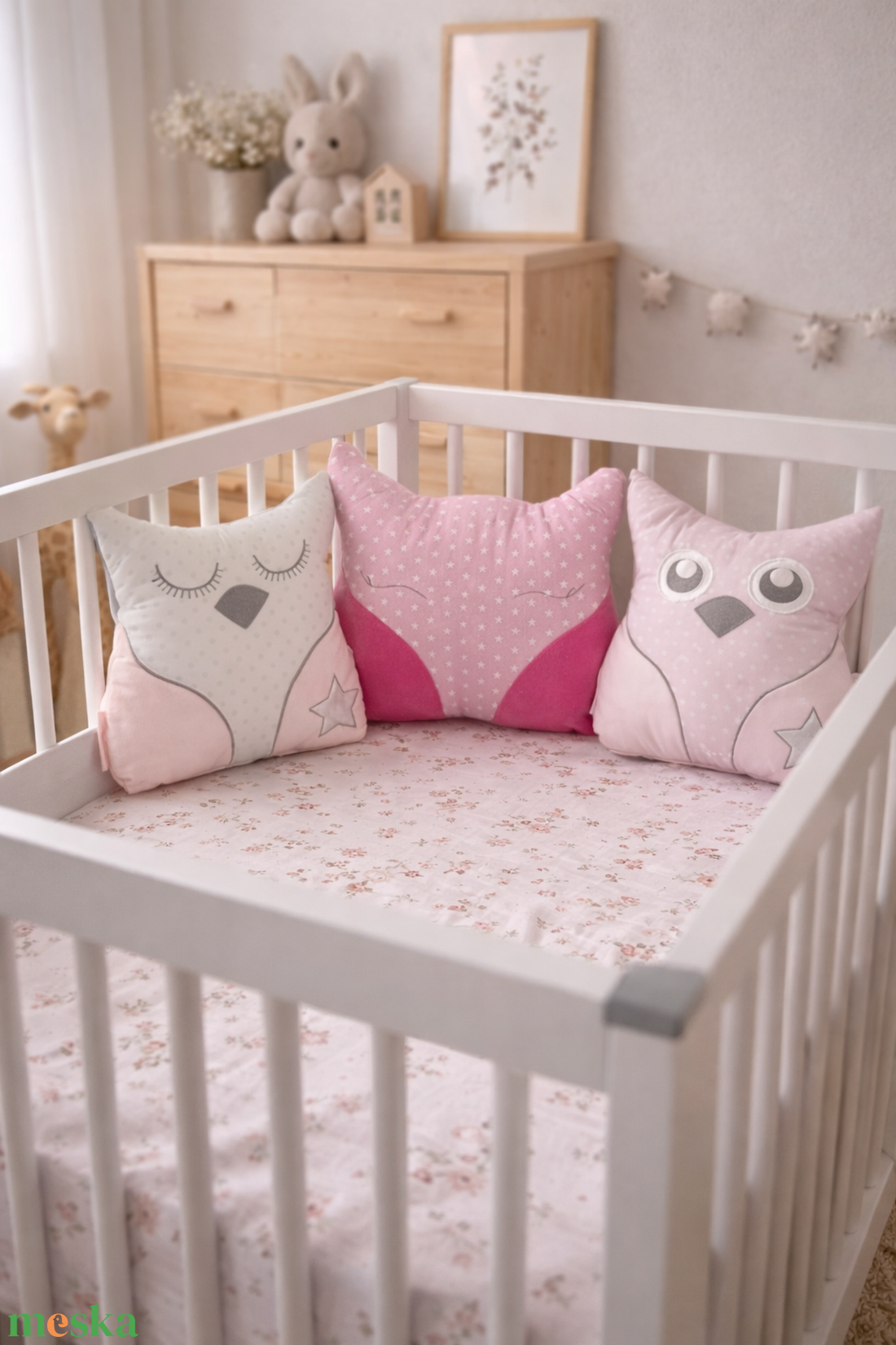 Rács- falvédő kiságyba - baba - mama - baba ágynemű - rácsvédő & baldachin - Meska.hu