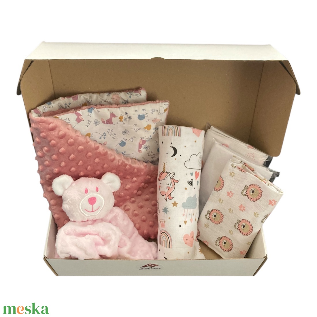 Baba Ajándék Box kifiú vagy kislány - baba - mama - babalátogató ajándékcsomag - Meska.hu