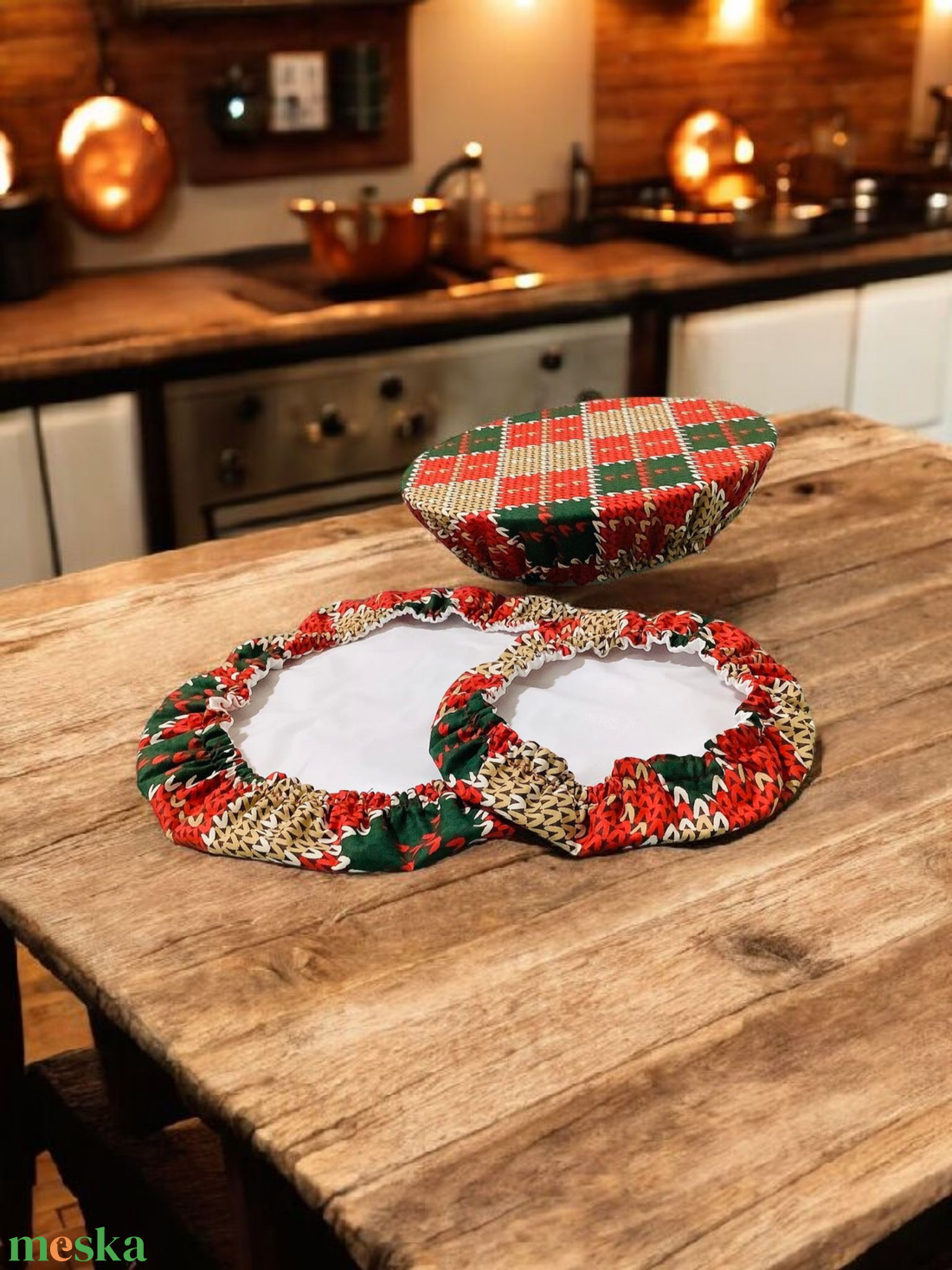 Textil edényfedő ( 3 részes ) - otthon & életmód - konyhafelszerelés, tálalás - konyhai textil - edényfogó & edényfedő - Meska.hu