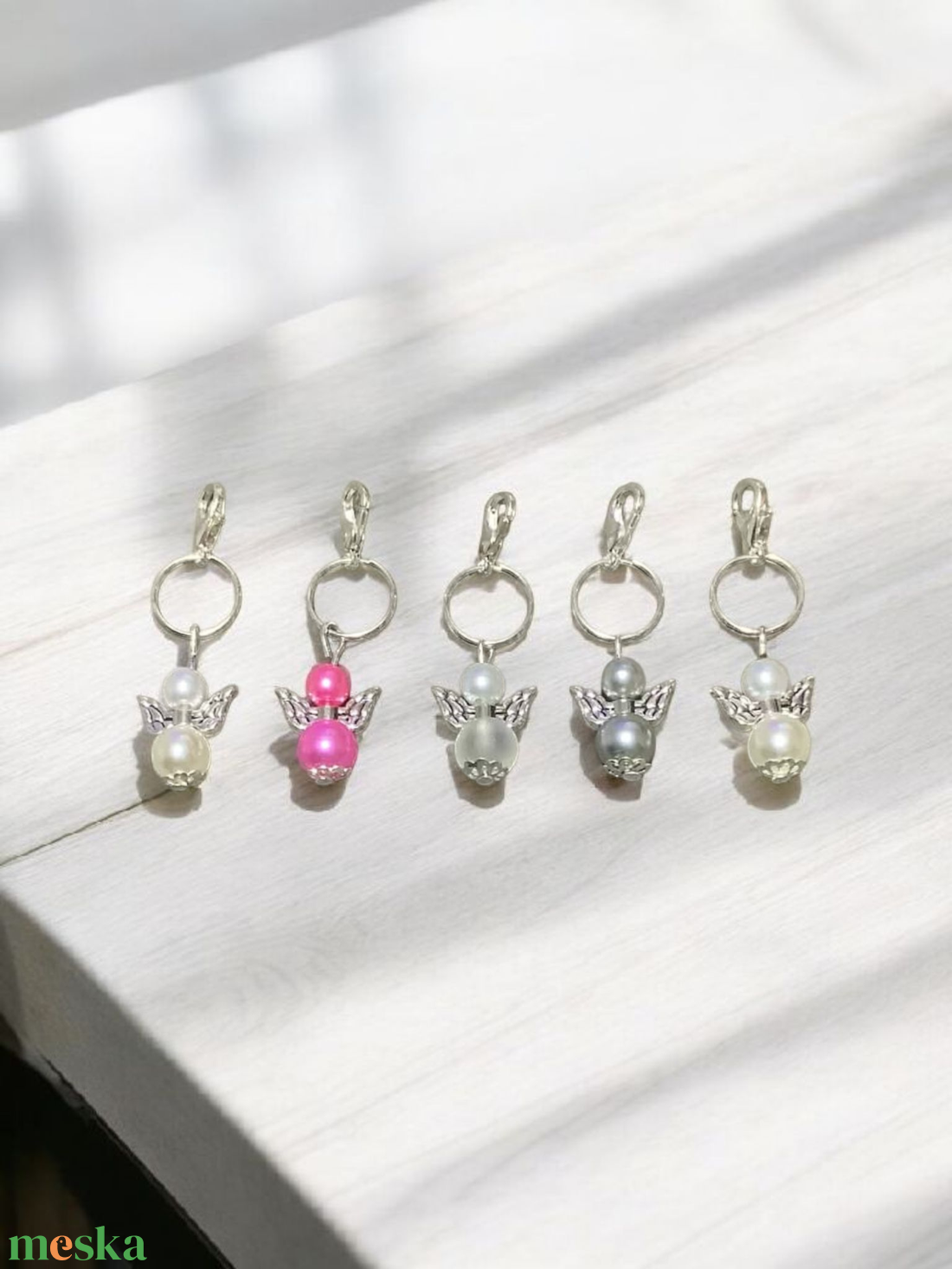 Angyalka ( 5 db ) - táska & tok - kulcstartó & táskadísz - kulcstartó - Meska.hu