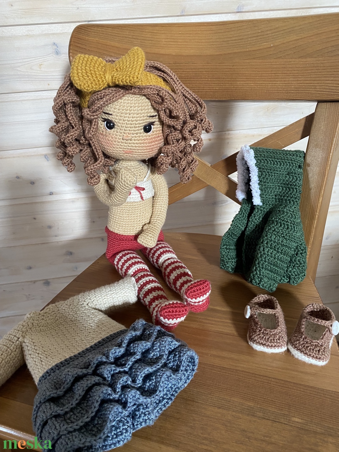 Amigurumi Lotti baba - játék & sport - baba & babaház - öltöztethető baba - Meska.hu