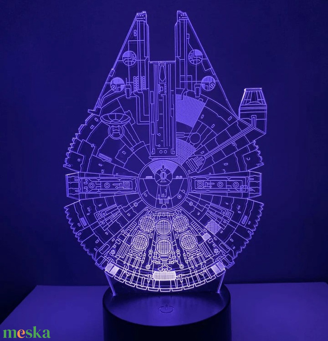 Millenium Falcon 3d lámpa, led éjszakai fény - gravírozott plexi - otthon & életmód - lámpa - hangulatlámpa - Meska.hu Millenium Falcon 3d lámpa, led éjszakai fény - gravírozott plexi - otthon & életmód - lámpa - hangulatlámpa - Meska.hu