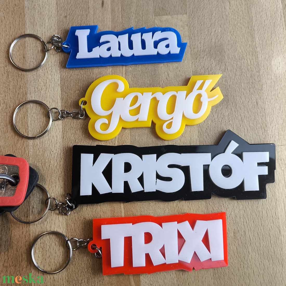 3D neves kulcstartó - lézervágott plexi - táska & tok - kulcstartó & táskadísz - kulcstartó - Meska.hu 3D neves kulcstartó - lézervágott plexi - táska & tok - kulcstartó & táskadísz - kulcstartó - Meska.hu