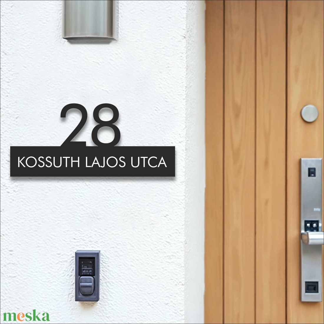 Modern házszámtábla - otthon & életmód - ház & kert - házszám - Meska.hu