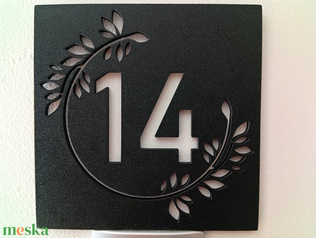 Házszám tábla (Babérkoszorú)- UV álló ASA - otthon & életmód - ház & kert - házszám - Meska.hu