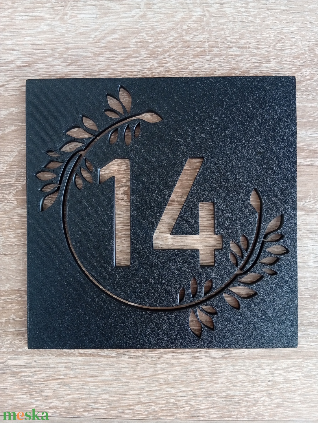 Házszám tábla (Babérkoszorú)- UV álló ASA - otthon & életmód - ház & kert - házszám - Meska.hu