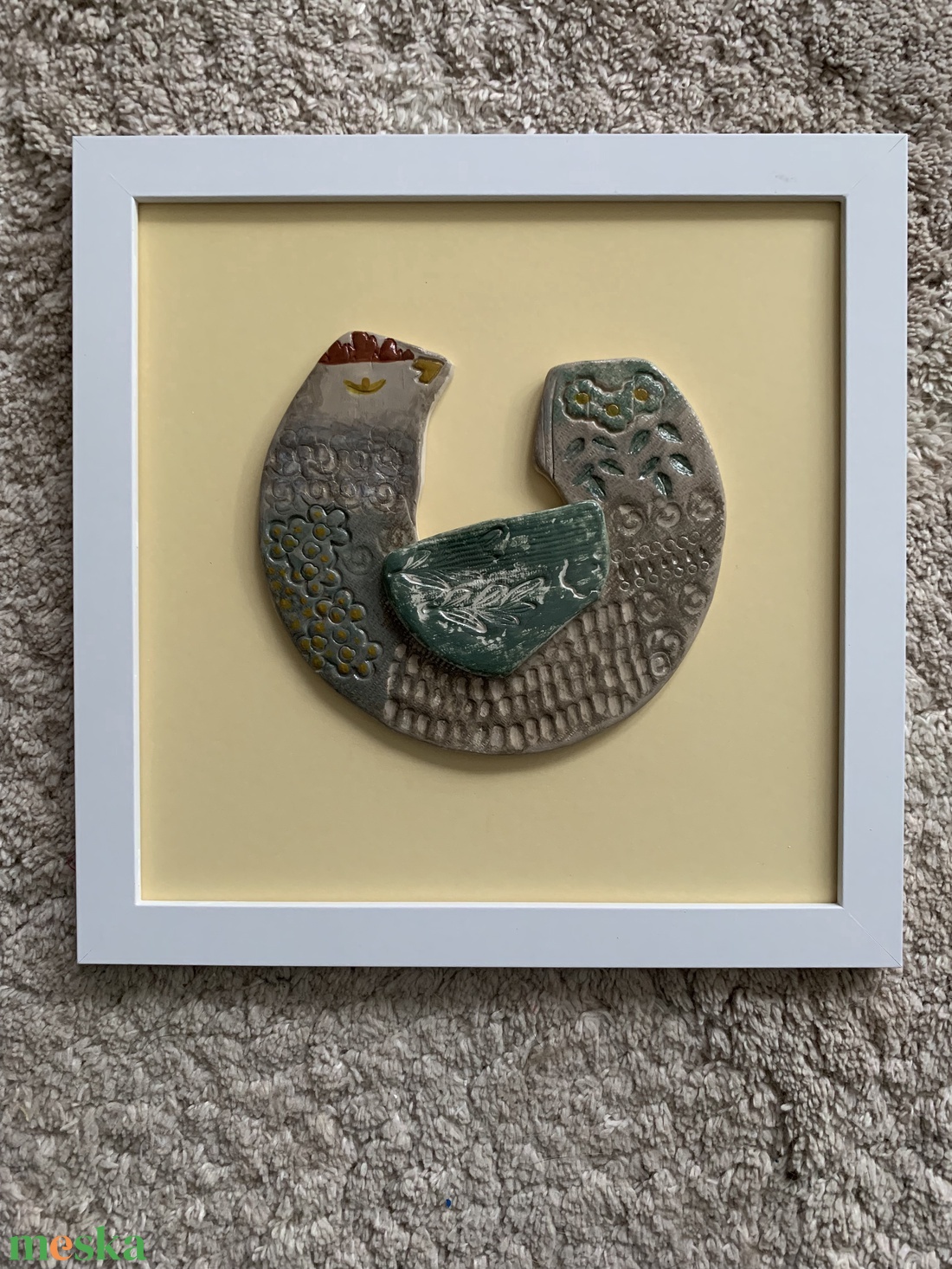 Gallina Kerámia kép - otthon & életmód - dekoráció - kép & falikép - 3d képek - Meska.hu