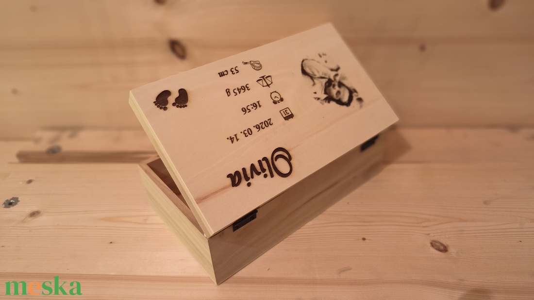 Babaemlék doboz  - baba - mama - babaemlékek - baba emlékőrző - Meska.hu