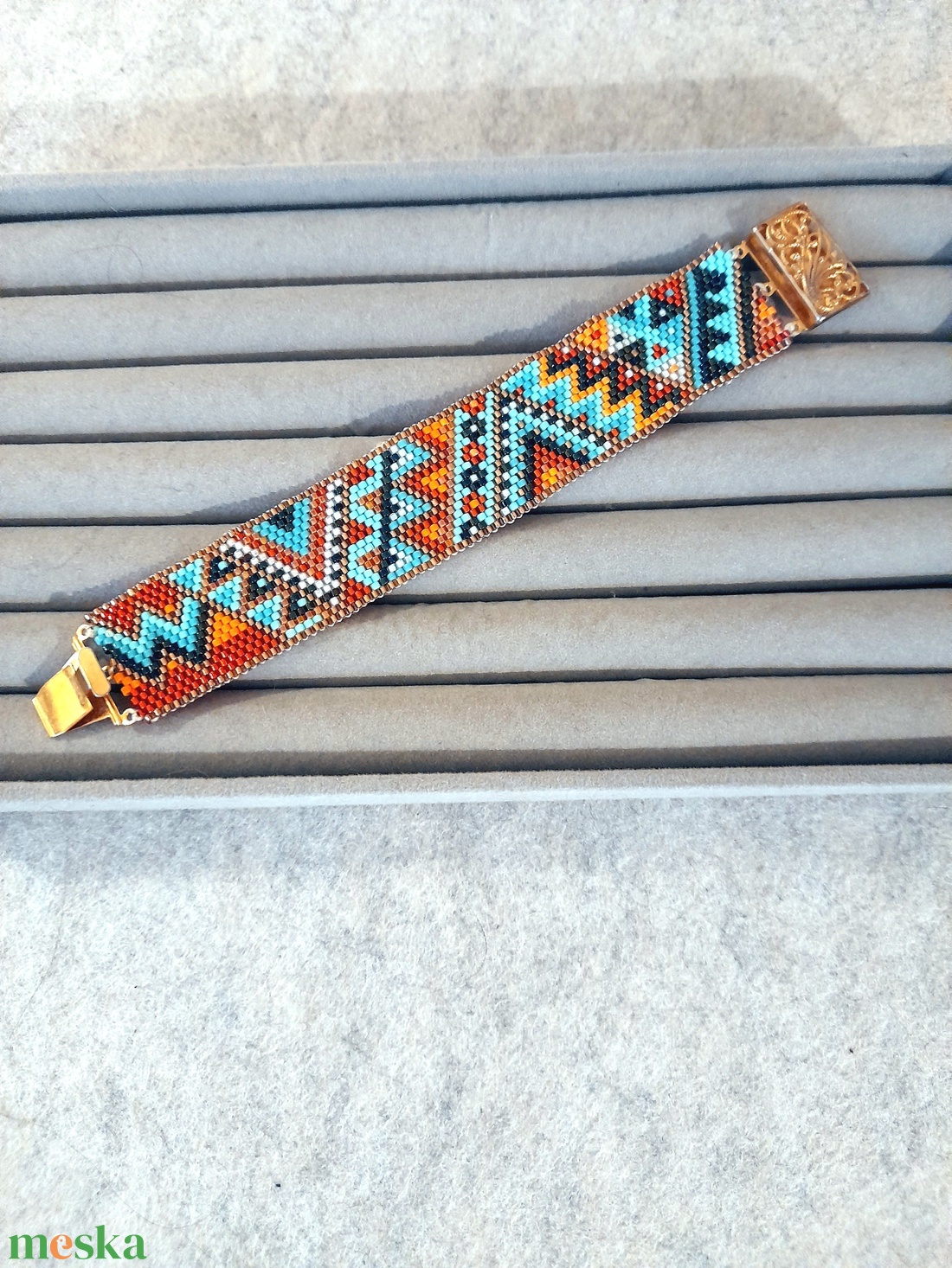 Peyote karkötő és fülbevaló szett  - ékszer - ékszerszett - Meska.hu