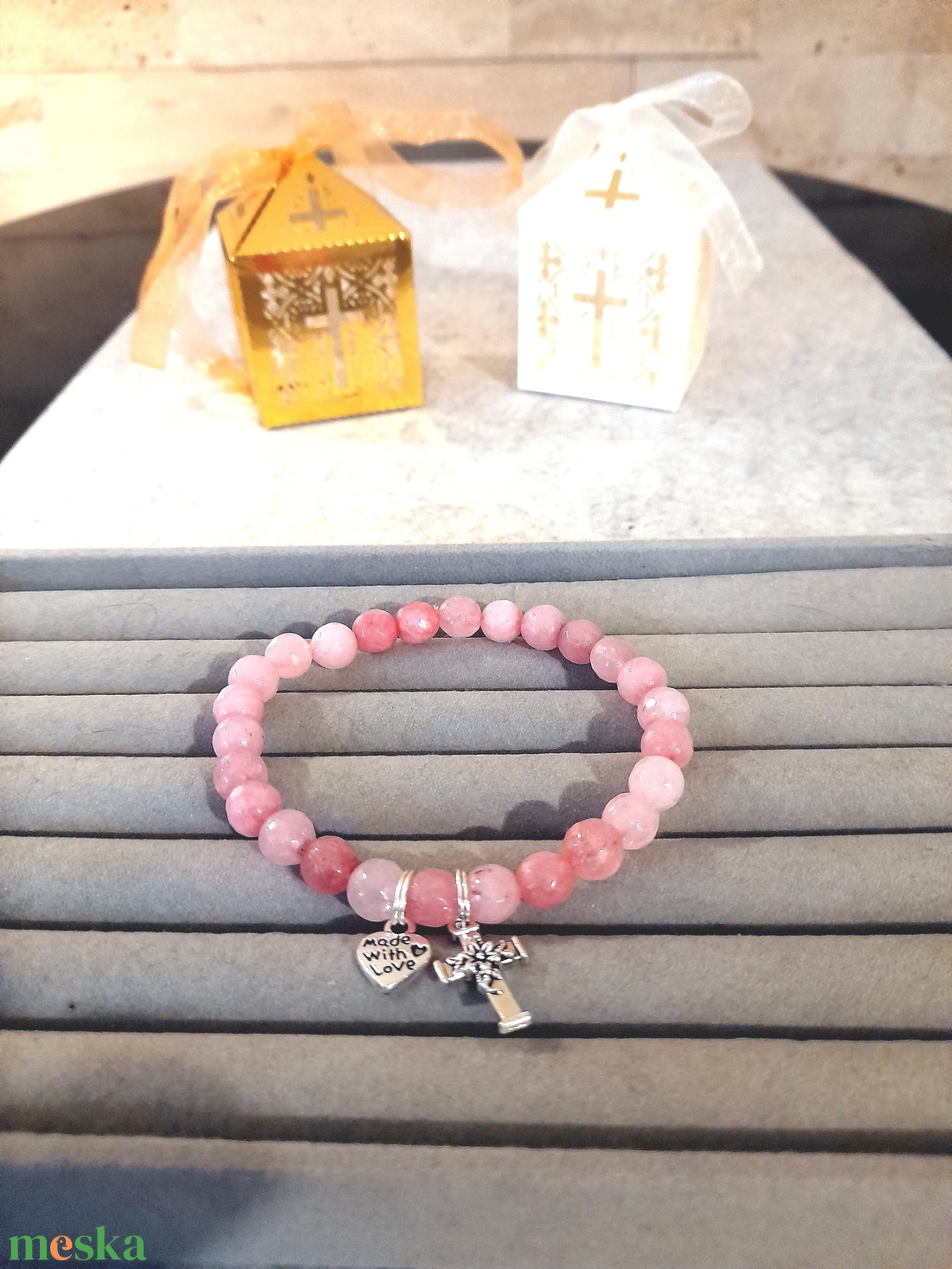 Pink Jade rózsafüzér karkötő - otthon & életmód - vallás - lánc & füzér - Meska.hu Pink Jade rózsafüzér karkötő - otthon & életmód - vallás - lánc & füzér - Meska.hu
