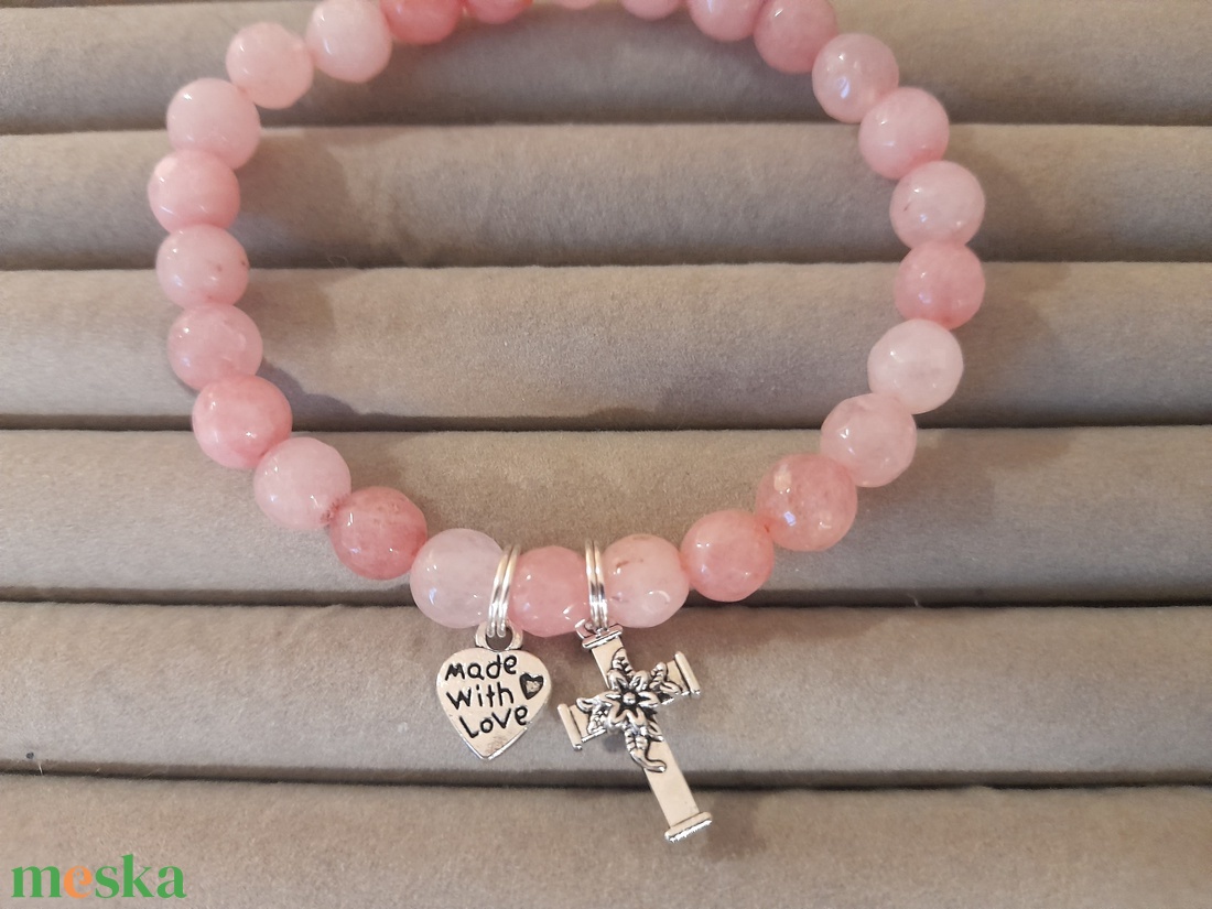 Pink Jade rózsafüzér karkötő - otthon & életmód - vallás - lánc & füzér - Meska.hu Pink Jade rózsafüzér karkötő - otthon & életmód - vallás - lánc & füzér - Meska.hu