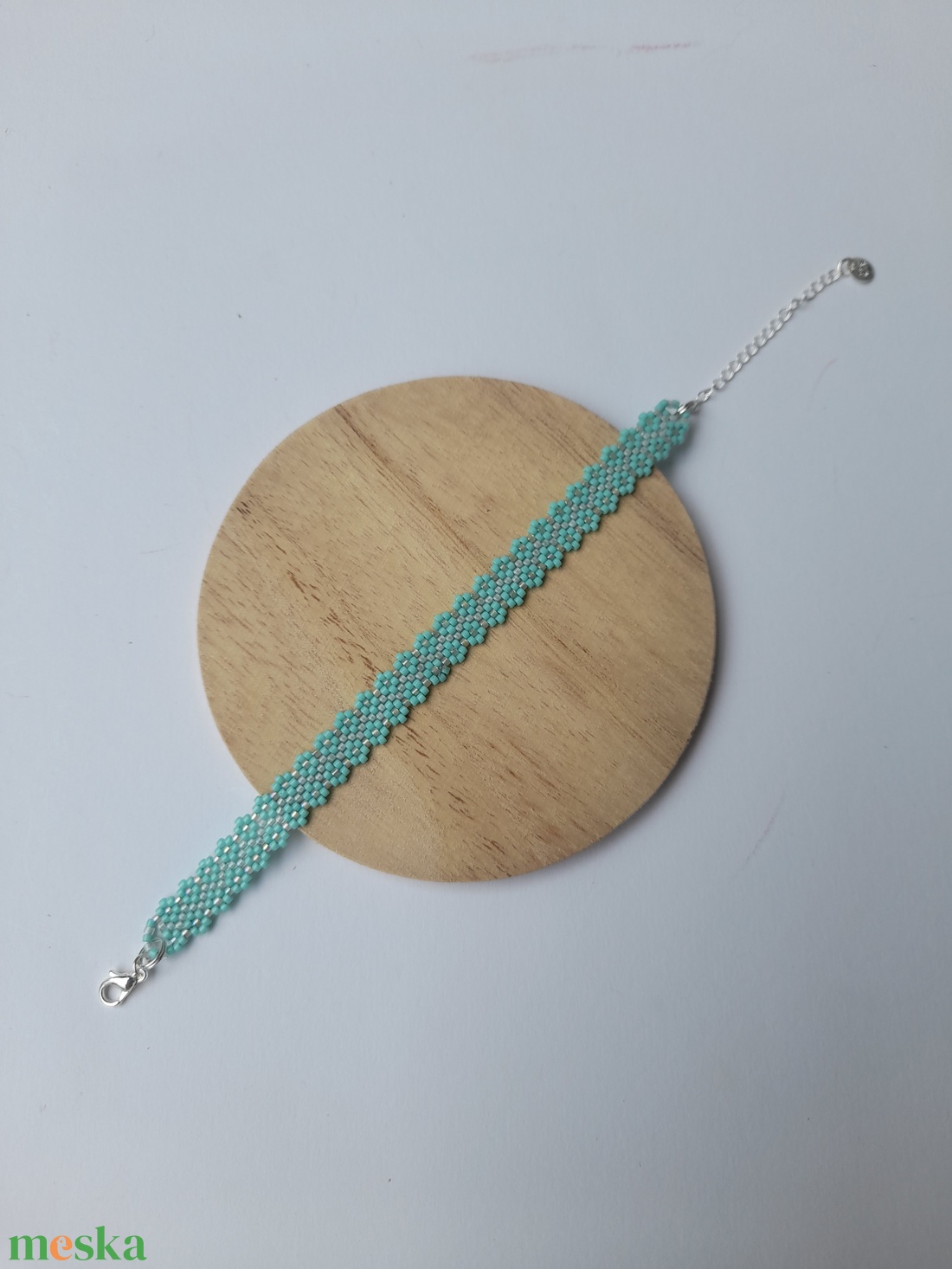 Virágok  1 - peyote karkötő - ékszer - karkötő - lánc karkötő - Meska.hu