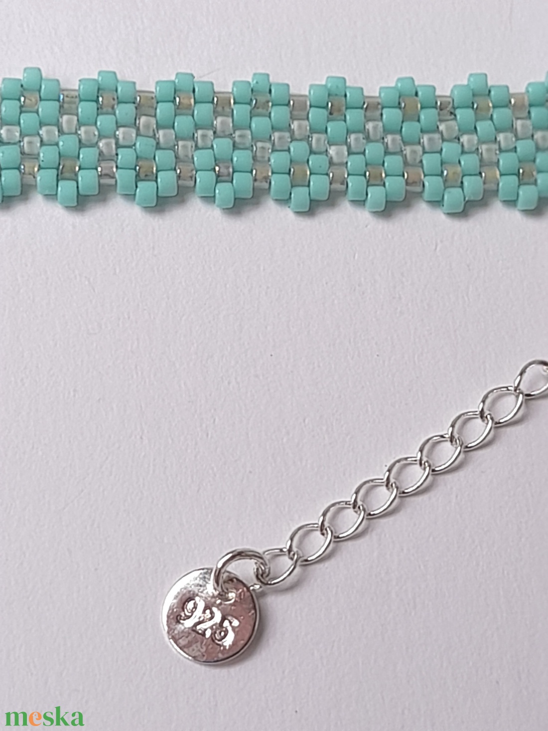 Virágok  1 - peyote karkötő - ékszer - karkötő - lánc karkötő - Meska.hu