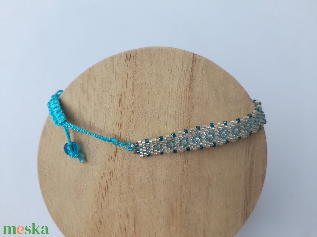 Virágok  3 - gyermek, felnőtt peyote karkötő  - ékszer - karkötő - gyöngyös karkötő - Meska.hu