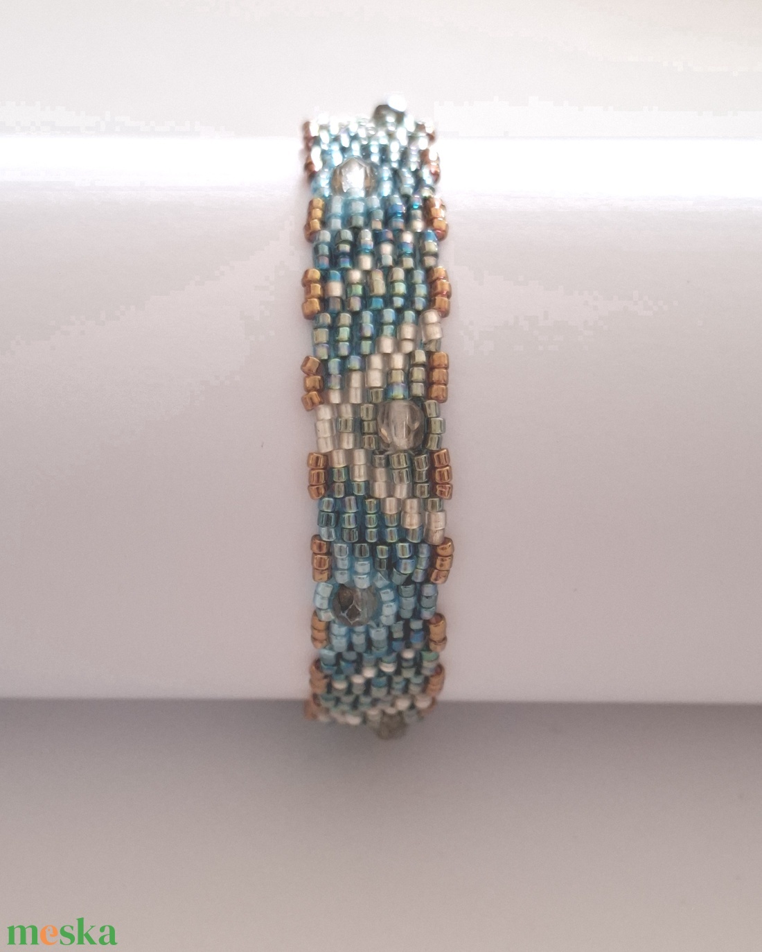 Korfu 3 - peyote karkötő - ékszer - karkötő - gyöngyös karkötő - Meska.hu