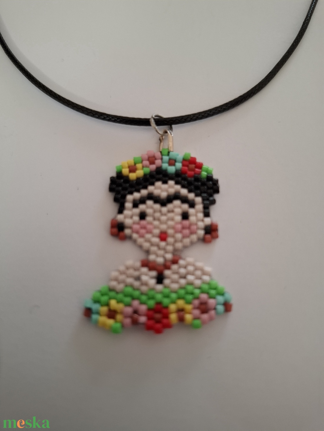 Frida Kahlo medál - nyaklánc - kulcstartó - ékszer - nyaklánc - medálos nyaklánc - Meska.hu